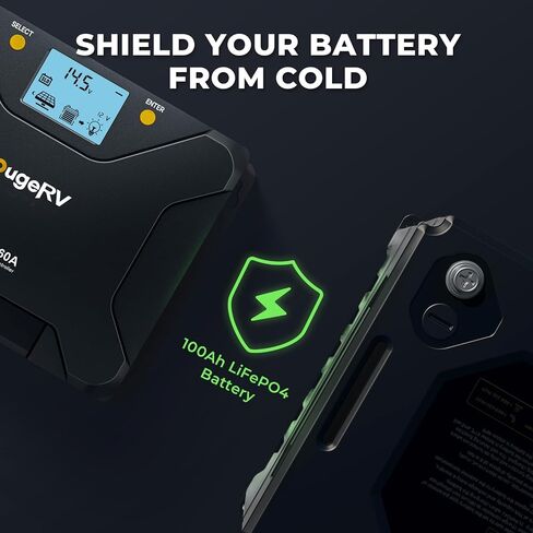 جهاز التحكم بالشحن بالطاقة الشمسية BougeRV Sunflow MPPT 40A، مع قطع منخفض لدرجة الحرارة، التحكم في التطبيق، شاشة LCD بإضاءة خلفية، منظم لوحة شمسية 40 أمبير 12 فولت/24 فولت لـ LiFePO4، SLD، Gel، FLD، بطارية AGM، RV، Marine، مطورة in Saudi Arabia