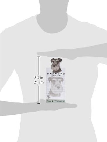 "وسادات قائمة Schnauzer المغناطيسية" مفكرة لاصقة ذات شكل فريد بقياس 8.5 × 3.5 بوصة in Saudi Arabia