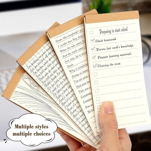 NatureTouch Small Notepads Portable field notes, 4 Pack Field Notebook, 2.6" x 5.3" Inch Pocket Notepad Memo Pads,50 Pages(Line) in Saudi Arabia