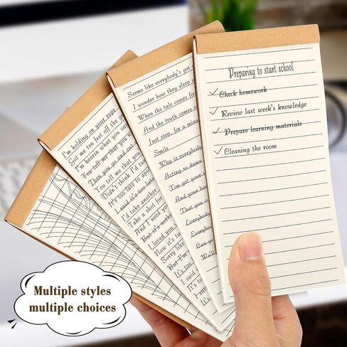 NatureTouch Small Notepads Portable field notes, 4 Pack Field Notebook, 2.6" x 5.3" Inch Pocket Notepad Memo Pads,50 Pages(Line) in Saudi Arabia