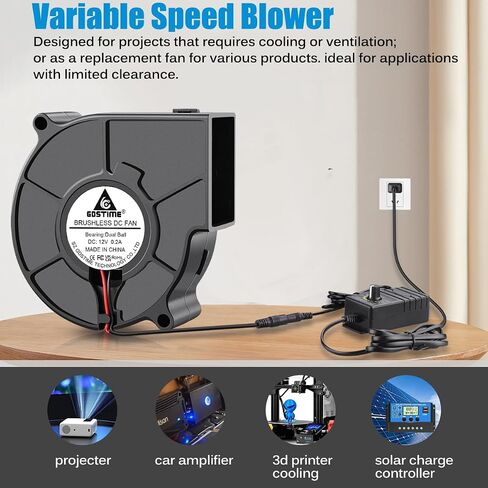 GDSTIME 140mm x 40mm Variable Speed Blower Fan, 110V 120V AC Powered 1440 in Kuwait
