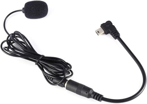 مشبك ميكروفون خارجي مقاس 3.5 ملم أسود على ميكروفون + كابل محول لكاميرا GoPro Hero4 3/3+ مع تصميم أنيق وخفيف الوزن in Kuwait