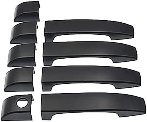 NIORANU 9PCS Dumb Black Exterior Door Handle Cover for Land Rover Range Vogue L322 2002-2012 in Kuwait