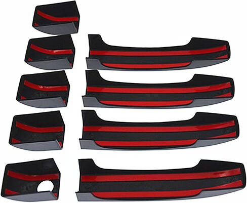 NIORANU 9PCS Dumb Black Exterior Door Handle Cover for Land Rover Range Vogue L322 2002-2012 in Kuwait