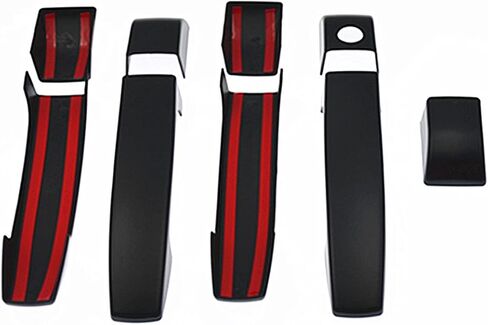 NIORANU 9PCS Dumb Black Exterior Door Handle Cover for Land Rover Range Vogue L322 2002-2012 in Kuwait