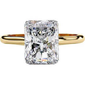 1ct -3ct Center Radiant Cut Lab Grown Diamond Solitaire Engagement Ring for Women in 14k Solid Gold, IGI Certified (E-F Color VS1-VS2 Clarity) in Saudi Arabia