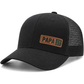 Papa Est 2026 Trucker Hat for First Time Dad, Gifts for New Daddy Husband from Daughter Son Wife in Saudi Arabia