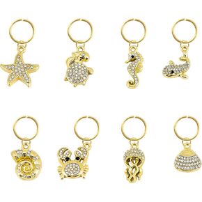 Women's Bikini Jewelry Charms,Gold Stainless Steel Swimwear Accessories Keychain for Women's Swimsuits Waterproof & Tarnish-Proof Summer Beach Party in Saudi Arabia