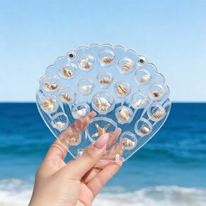 Clear Magnetic Seashell Display Collecting Box, Coast Style Decor Shadow Box Holder for Tiny Sea Shell Starfish Beach Souvenirs, Acrylic Case for Jewelry Crystal Gemstones, Transparent in Saudi Arabia