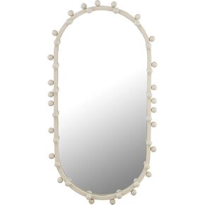 Tov Furniture Bubbles Ivory Cream Metal Frame Oval Wall Mirror in Saudi Arabia