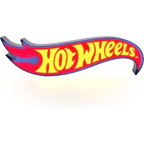 Paladone Hot Wheels Logo Light – Officially Licensed Racing Logo Icon Night Light, Racetrack Playroom Decor and Gift for Boys and Girls, Toy Car and Bedroom Accessory in Saudi Arabia