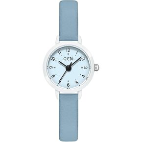 CARLIEN Women's Small Cute Simple Easy to Read Analog Quartz Watches Candy Colors PU Leather Strap Classic Fashion Ladies Wrist Watch Waterproof in Kuwait