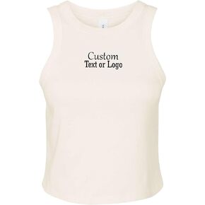 Custom Crop Tank Top Baby Tee Personalized Name & Logo Women’s Cropped Top Short Sleeve Slim Fit in Saudi Arabia