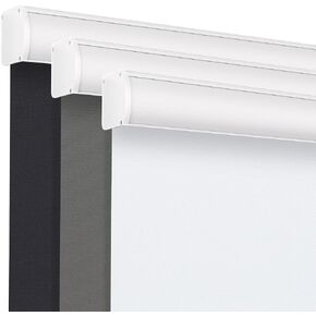 Grandekor Cordless Roller Shades for Windows, Blackout Blinds Room Darkening Pull Down Shades with Free-Stop System, Thermal Insulated UV Protection for Home Office,White 34"x72" in Saudi Arabia