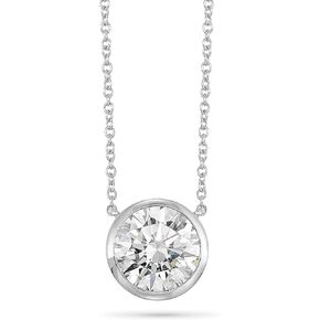 IGI Certified 1/4 to 3 Carat Lab Grown Diamond Round Solitaire Pendant Necklace for Women in 14K Gold (D-E-F/G-H, VS1-VS2, 0.25 to 3.00 cttw) 16 to 18 Inch Adjustable Chain Lobster Claw in Saudi Arabia