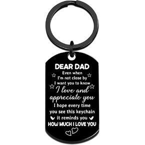 Fathers Day Dad Gifts from Daughter Son Best Dad Ever Gifts I Love You Keychain for Daddy Papa Father Birthday Valentines Day Gift for Dad Men Grandpa in Saudi Arabia