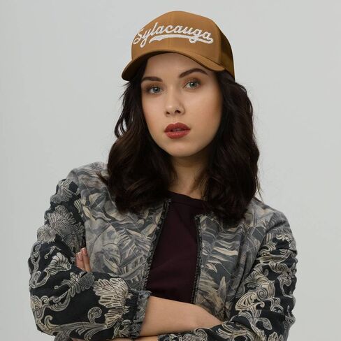Sylacauga Hat Sylacauga Trucker Hat Baseball Script Embroidered Cap Vintage Sports Mesh Swoosh Gift Souvenir Headwear AL in Kuwait