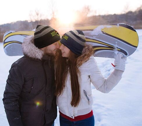 Striped Beanie for Men & Women German Eagle Deutschland C Embroidery 1 Size in Kuwait