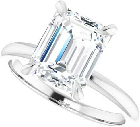 2.5 CT Emerald Cut IGI Certified Lab Grown Diamond Engagement Ring for Women | E/F, VVS1/2, Solitaire Anniversary Ring | 10K/14K/18K Solid Gold in Saudi Arabia