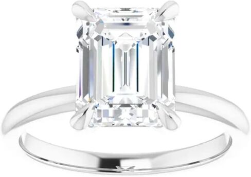 2.5 CT Emerald Cut IGI Certified Lab Grown Diamond Engagement Ring for Women | E/F, VVS1/2, Solitaire Anniversary Ring | 10K/14K/18K Solid Gold in Saudi Arabia