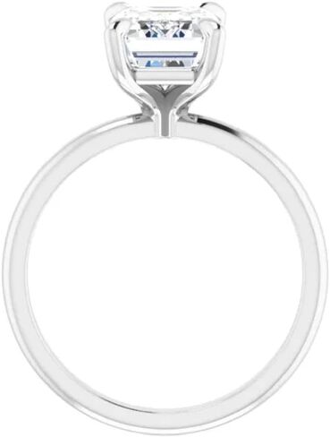 2.5 CT Emerald Cut IGI Certified Lab Grown Diamond Engagement Ring for Women | E/F, VVS1/2, Solitaire Anniversary Ring | 10K/14K/18K Solid Gold in Saudi Arabia