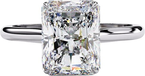 1ct -3ct Center Radiant Cut Lab Grown Diamond Solitaire Engagement Ring for Women in 14k Solid Gold, IGI Certified (E-F Color VS1-VS2 Clarity) in Saudi Arabia