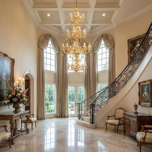 Alonzo Brushed Gold Chandelier in Saudi Arabia