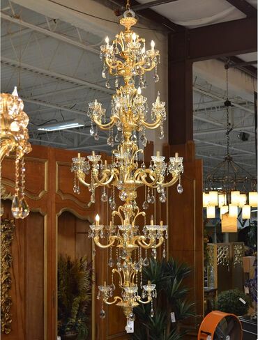 Alonzo Brushed Gold Chandelier in Saudi Arabia
