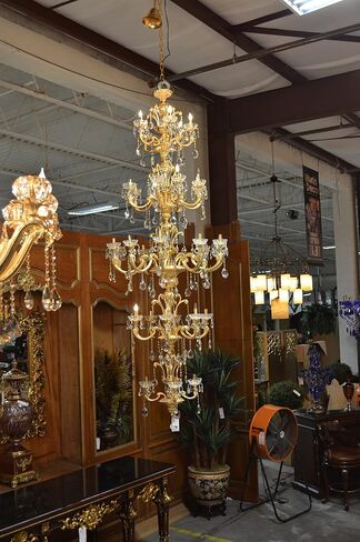 Alonzo Brushed Gold Chandelier in Saudi Arabia