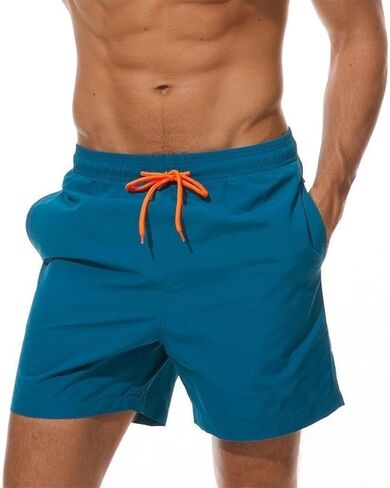 Men's Swim Trunks - Quick Dry Swimwear, Mens Swim Suit Beach Shorts with Pockets for Beach in Kuwait