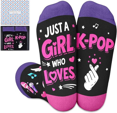 جوارب Kpop هدايا للفتيات عشاق Kpop هدايا الدراما الكورية للنساء K-Drama Fans K-Pop Merch للفتيات المراهقات البالغين K-Pop عيد ميلاد كلية غرفة النوم هدية التخرج الأساسية لأخت صديقتها in Kuwait