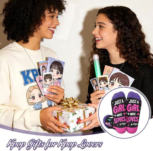 جوارب Kpop هدايا للفتيات عشاق Kpop هدايا الدراما الكورية للنساء K-Drama Fans K-Pop Merch للفتيات المراهقات البالغين K-Pop عيد ميلاد كلية غرفة النوم هدية التخرج الأساسية لأخت صديقتها in Kuwait