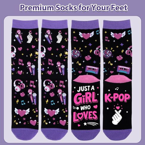 جوارب Kpop هدايا للفتيات عشاق Kpop هدايا الدراما الكورية للنساء K-Drama Fans K-Pop Merch للفتيات المراهقات البالغين K-Pop عيد ميلاد كلية غرفة النوم هدية التخرج الأساسية لأخت صديقتها in Kuwait