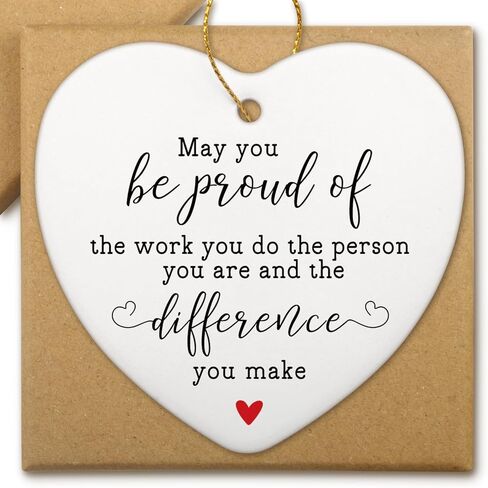 Retirement Gift for Woman Men Never Underestimate The Difference You Made Happy Retirement Ornament for Employee boss Manager Coworker Teacher Nurse Christmas Tree Decorations in Saudi Arabia