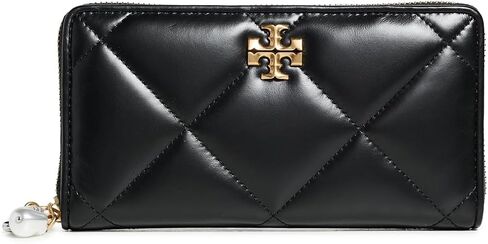 محفظة نسائية من Tory Burch Kira Diamond Quilt Charm بسحاب كونتيننتال in Kuwait