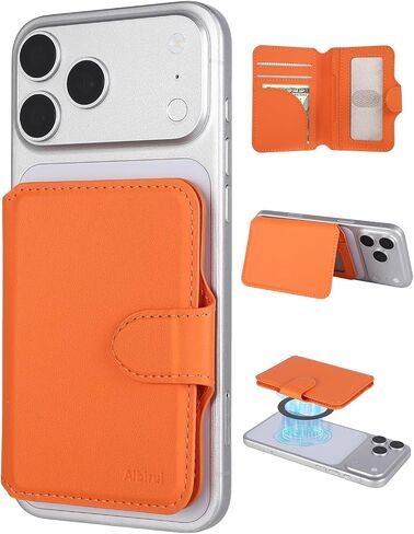 Small wallet for women,Magsafe Wallet for iphone,Credit Card Holder | Magnetic wallet for iPhone 17/16/15/14/13/12 Series,RFID blocking,Holds 6 Cards,ID Window,Cash Slot,Slim wallet,Pocket Fit in Saudi Arabia