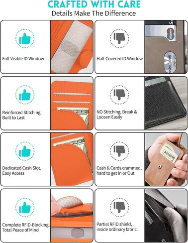Small wallet for women,Magsafe Wallet for iphone,Credit Card Holder | Magnetic wallet for iPhone 17/16/15/14/13/12 Series,RFID blocking,Holds 6 Cards,ID Window,Cash Slot,Slim wallet,Pocket Fit in Saudi Arabia