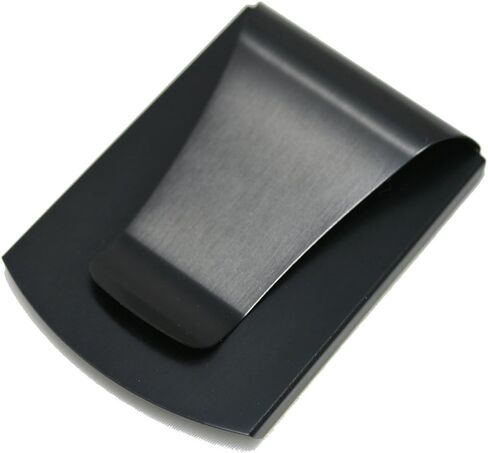 Storus Smart Money Clip Card Holder Wallet, Minimalist Slim Front Pocket Wallet with Engraving Option for Men, Graduates, Dad, Gift - Brushed Matte Black Finish, Stainless Steel in Saudi Arabia