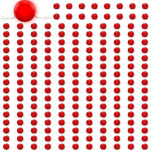 Haull 240 Pcs Bulk Red Clown Noses for Adult Light up Clown Nose Circus Blinking Decor Carnival Costume Accessories Cosplay Party Supplies in Kuwait