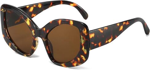 Fashion Oversized Cat Eye Women Sunglasses Uv400 Retro Men Matte Candy Color in Kuwait