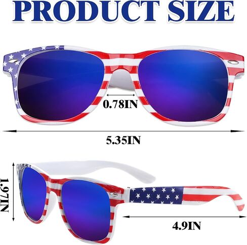 3 Pairs American Flag Sunglasses 4th of July Sunglasses for Women Men Teens,Kids Sunglasses Party Favors Supplies in Saudi Arabia