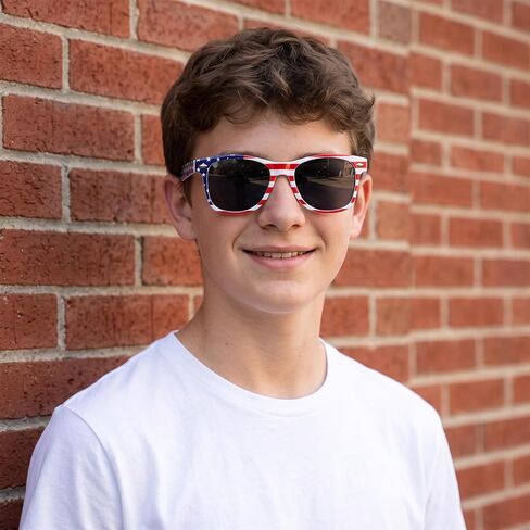 3 Pairs American Flag Sunglasses 4th of July Sunglasses for Women Men Teens,Kids Sunglasses Party Favors Supplies in Saudi Arabia