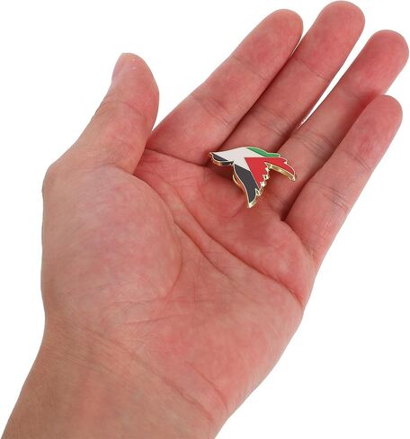 VOSAREA 8pcs Palestine Pin: Palestine Brooch Pin - Delicate Metal Lapel Brooches For Women - Flag Badge For Clothes Bags And Coats in Kuwait