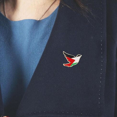 VOSAREA 8pcs Palestine Pin: Palestine Brooch Pin - Delicate Metal Lapel Brooches For Women - Flag Badge For Clothes Bags And Coats in Kuwait