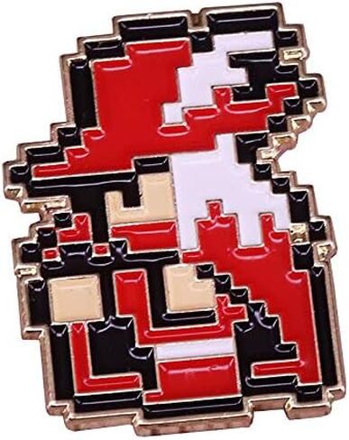 Anime Source Final Fantasy 8 Bit Red Mage Lapel Pinback Brooch Gamer Video Games in Saudi Arabia