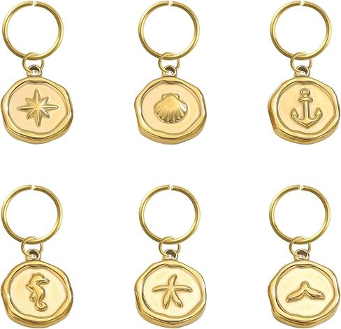 Women's Bikini Jewelry Charms,Gold Stainless Steel Swimwear Accessories Keychain for Women's Swimsuits Waterproof & Tarnish-Proof Summer Beach Party in Saudi Arabia