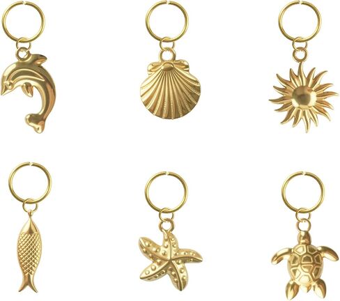 Women's Bikini Jewelry Charms,Gold Stainless Steel Swimwear Accessories Keychain for Women's Swimsuits Waterproof & Tarnish-Proof Summer Beach Party in Saudi Arabia