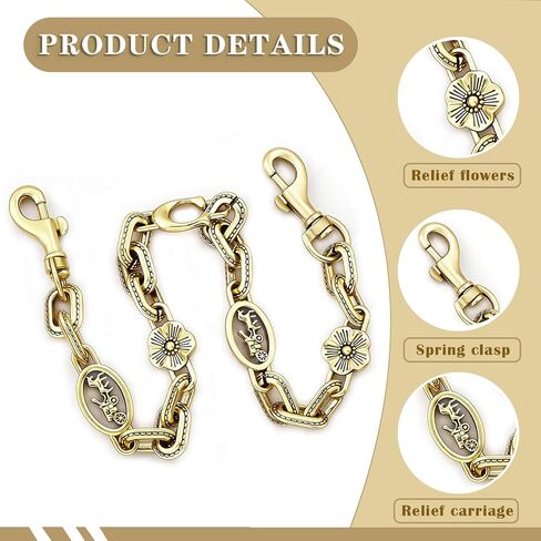 Bag Chain Charm for Handbag，Wallet Chain Keychains，Purse Charms Wallet Chains Bag Extender(Carriage in Saudi Arabia