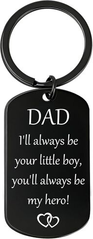 Fathers Day Dad Gifts from Daughter Son - Meaningful Engraved Keychain for Daddy Papa Stepdad Birthday Christmas in Saudi Arabia