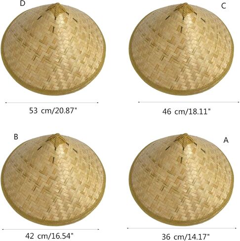 Chinese Hat for Adult Unisex Cosplay NinjaConical Sun Cap Handwoven Fisherman Rice Farmer for Men Women Asian Conical in Saudi Arabia